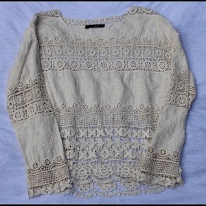 Vintage Lace Long Sleeve Top